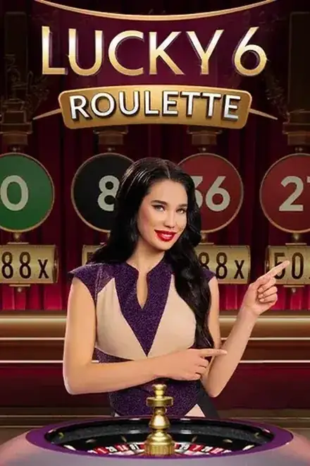 Živý stůl Lucky 6 Roulette se zvýrazněnými šťastnými čísly